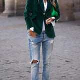 Caterina | Sofisticado Blazer de Terciopelo