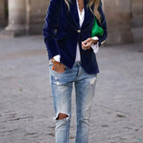 Caterina | Sofisticado Blazer de Terciopelo