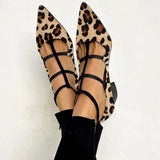 Ludovica™ | Zapatos de estampado animal con delicadas cintas