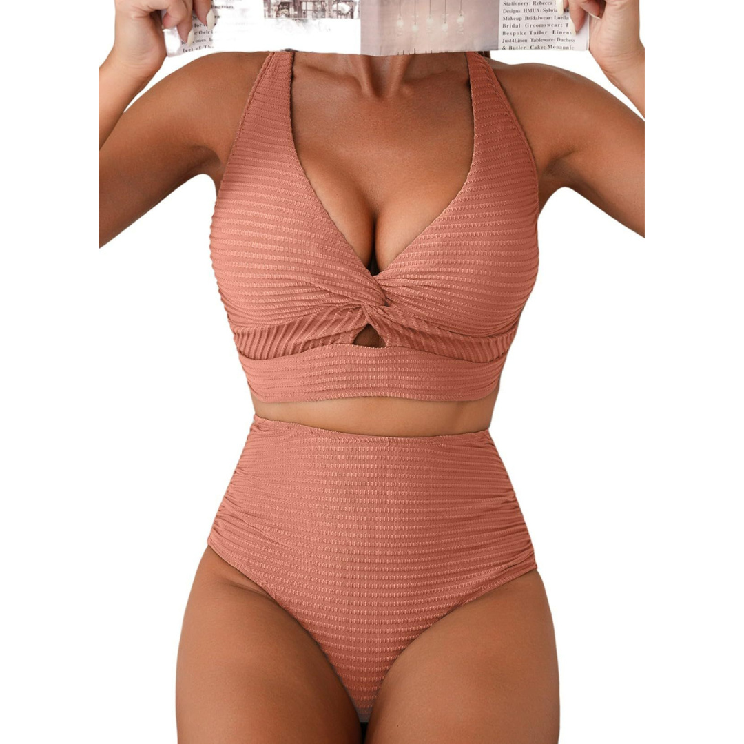Melanie | Bikini de Pescado de Cintura Alta para un Estilo Veraniego Ideal