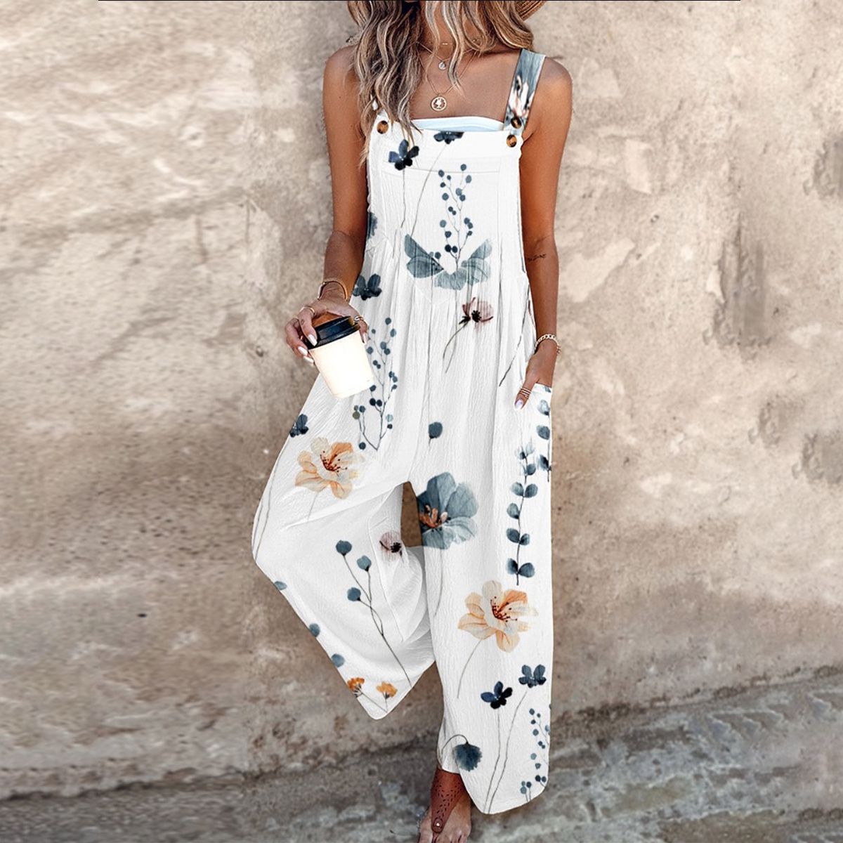 DLEACROIX | Cómoda Salopette Impresa