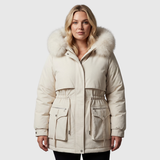 Parka con Capucha de Piel Artificial