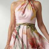 Amiel | Ligero Vestido Maxi con Estampado Floral