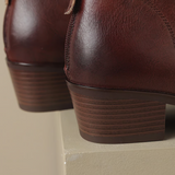 Camila - Botines de Tacón Bajo