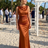 Virella | Vestido Maxi Sin Mangas Ajustado con Escote Barco
