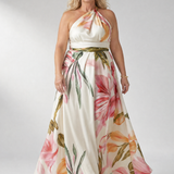 Amiel | Ligero Vestido Maxi con Estampado Floral