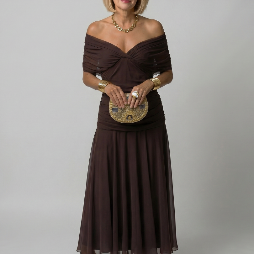 Calen | Off-Shoulder Midi Dress