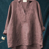 Andrea | Elegante Blusa de Verano de Lino