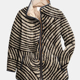 INAYA | Chaqueta Acolchada con Diseño Circular Retro Hecho a Mano