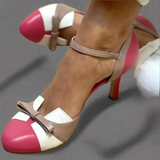 Bellarosa | Zapatillas de punta redonda con nudo y tiras
