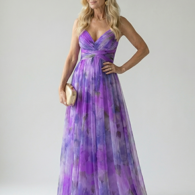 Isel | Vestido Maxi de Suave Tela Envueltos