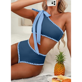 Marit | Bikini de Tiro Alto con Un Solo Hombro