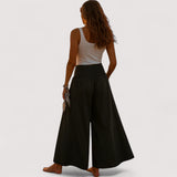 Merete - Pantalones de Cintura Alta
