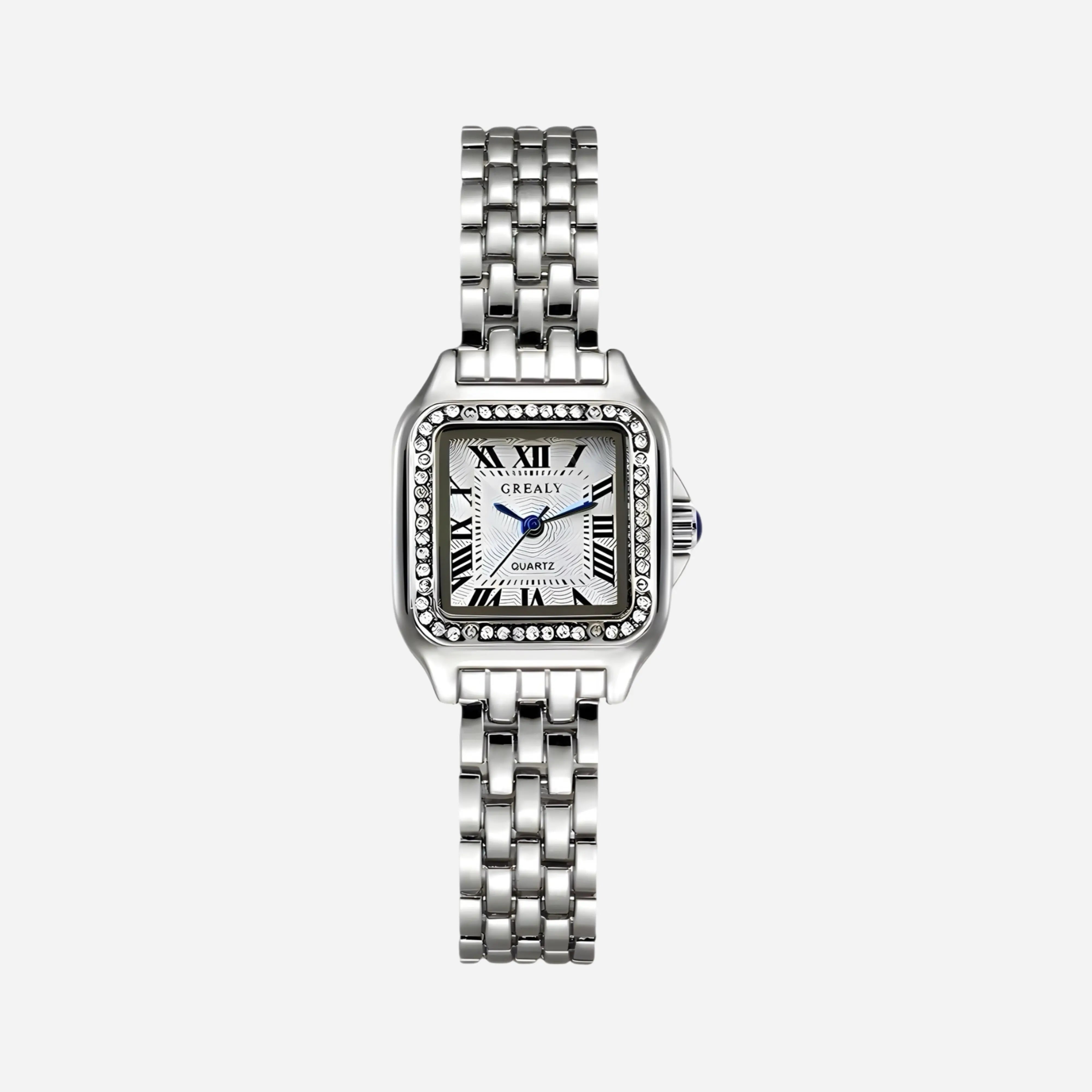 Petra® - Reloj de lujo dorado con diseño de números romanos