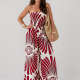Dyman | Vestido Maxi Sin Tirantes con Silueta Fluida