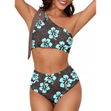 Marit | Bikini de Tiro Alto con Un Solo Hombro