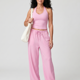 Helena | Conjunto de Top Sin Mangas con Escote Redondo y Pantalones de Pierna Amplia
