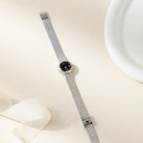 Iris® - Reloj dorado con pulsera trenzada