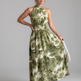 Olivia | Vestido Midi de Talla Única con Diseño Abstracto