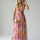 Isel | Vestido Maxi de Suave Tela Envueltos