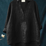 Andrea | Elegante Blusa de Verano de Lino