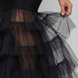 Muget | Maxi Dress in Tulle with Straps and Cape