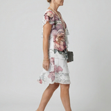 DELACROIX | Vestido Kualani Floral de Longitud a la Rodilla