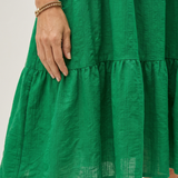 Zema | Vestido de longitud a la rodilla con detalle de lazo en un hombro