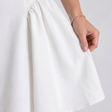 Felicity | Vestido Mini Sin Mangas con Falda Estructurada
