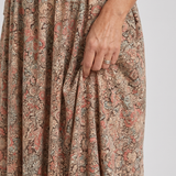 Picao | Vestido Midi Vintage de Manga Tres Cuartos" can be rewritten as: "Picao | Vestido Midi Retro de Manga Tres Cuartos