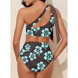 Marit | Bikini de Tiro Alto con Un Solo Hombro