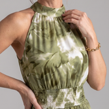 Olivia | Vestido Midi de Talla Única con Diseño Abstracto