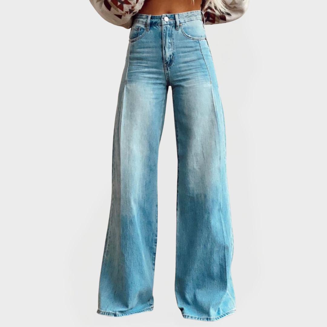 Greta - Pantalones de Pierna Amplia