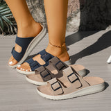 Mae - Zapatillas cómodas con doble hebilla regulable