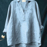 Andrea | Elegante Blusa de Verano de Lino