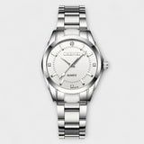 Nika® - Reloj de Plata con Esfera Rosa