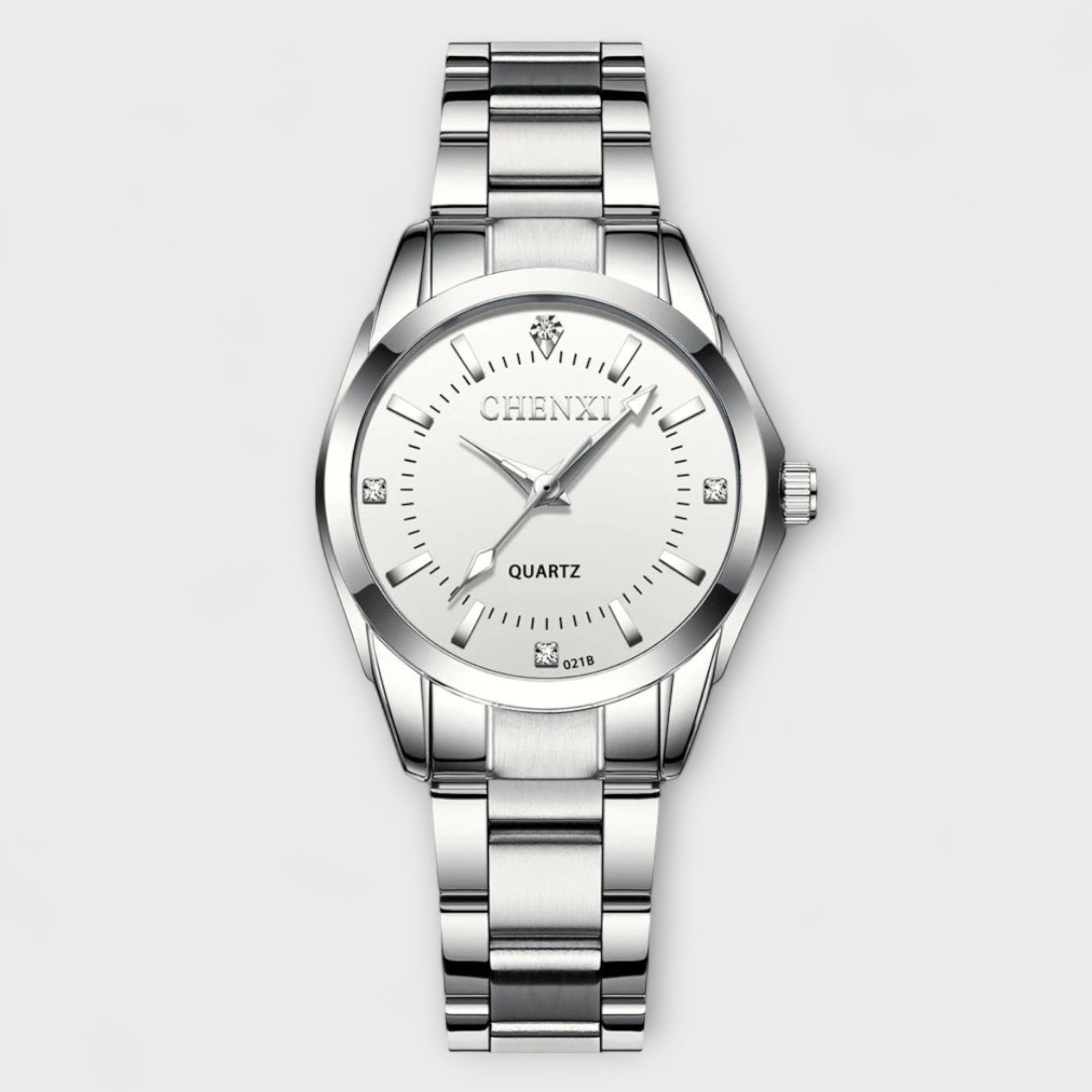 Nika® - Reloj de Plata con Esfera Rosa