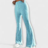 Jéssica - Pantalones de Tejido de Canalé