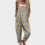 DLEACROIX | Confortable Pantalón con Tirantes y Estampado