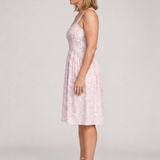 Leneva | Vestido Floral de Longitud a la Rodilla con Escote Cuadrado