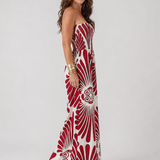 Dyman | Vestido Maxi Sin Tirantes con Silueta Fluida