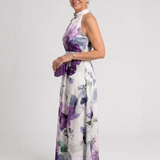Omego | Vestido Midi Flowy con Cuello Halter de Suave Caída