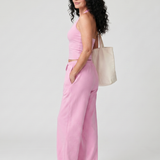 Helena | Conjunto de Top Sin Mangas con Escote Redondo y Pantalones de Pierna Amplia