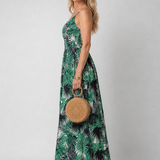 Maravelle | Vestido Midi Sin Mangas con Diseño Floral