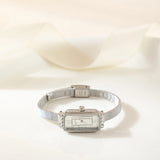 Elena® - Reloj dorado de esfera rectangular