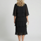 DELACROIX | Vestido Midi Margaux con Volantes