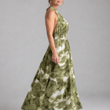 Olivia | Vestido Midi de Talla Única con Diseño Abstracto