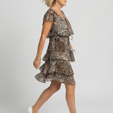 DELACROIX | Midi Dress with Briar Animal Print