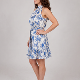 Murree | Vestido Midi con Cuello Halter y Volantes