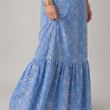 Alure | Vestido midi sin mangas con volantes decorativos